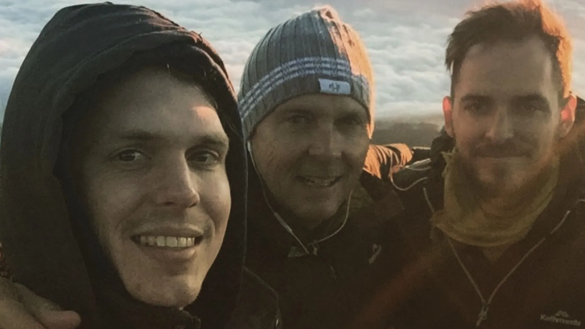 Anthony, Wes and Jonathan Kirkham on their journey to the summit of Mount Fuji.