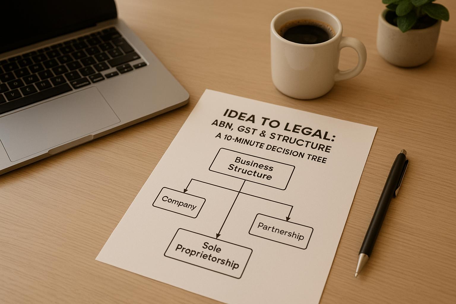 Idea to Legal: ABN, GST & Structure - A 10-Minute Decision Tree