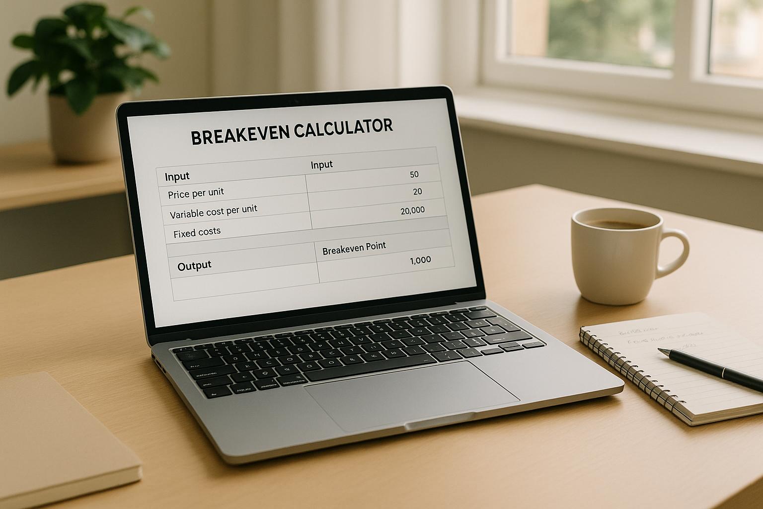 Breakeven Calculator: Find Your Point in 15 Minutes