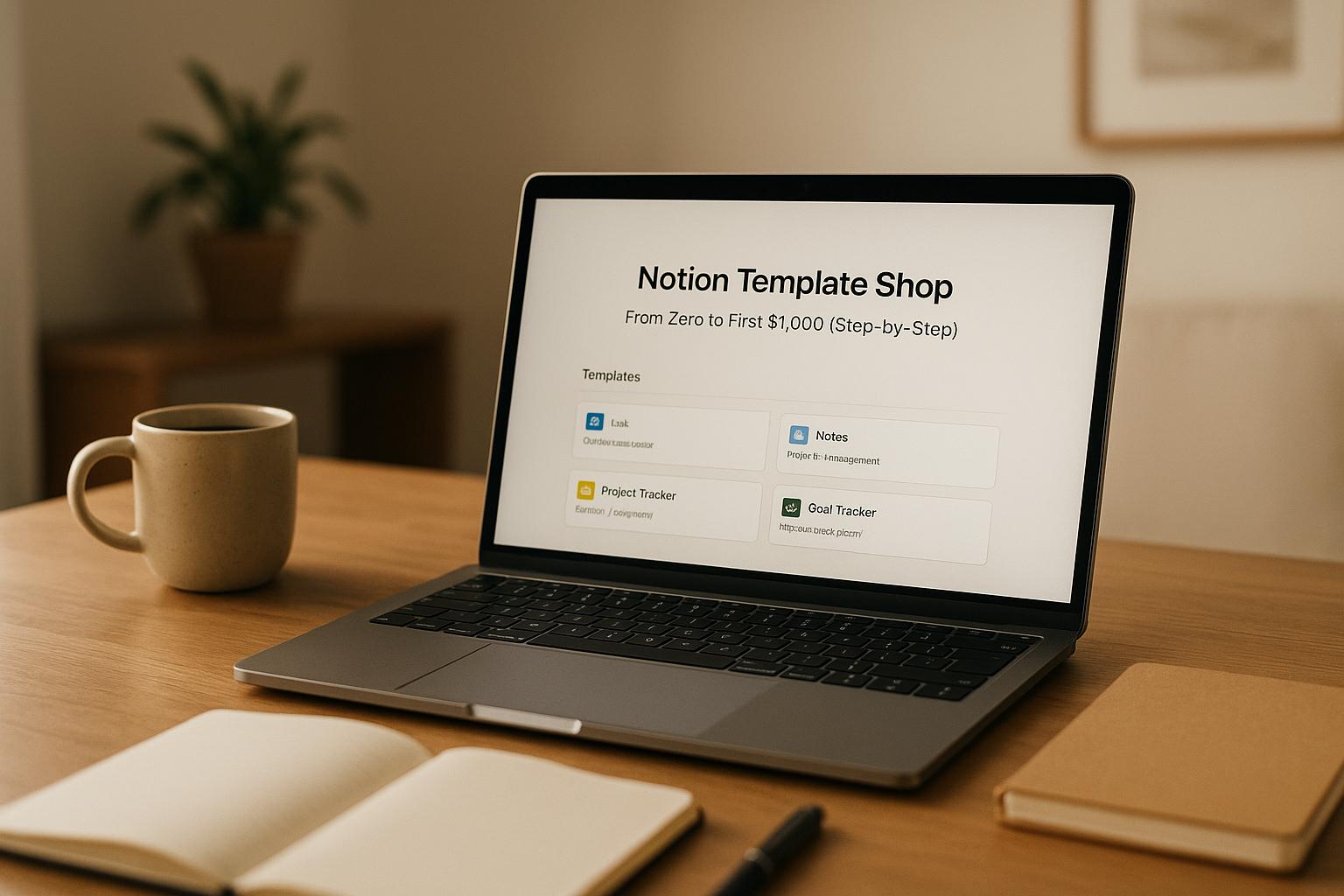 Notion Template Shop: From Zero to First $1,000 (Step-by-Step)