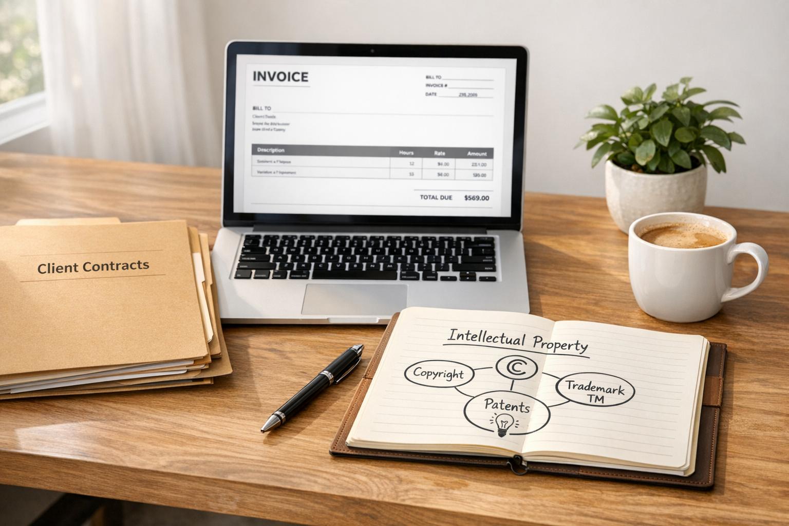 The Legal Pack for Your First 5 Clients: Contracts, Invoices, IP