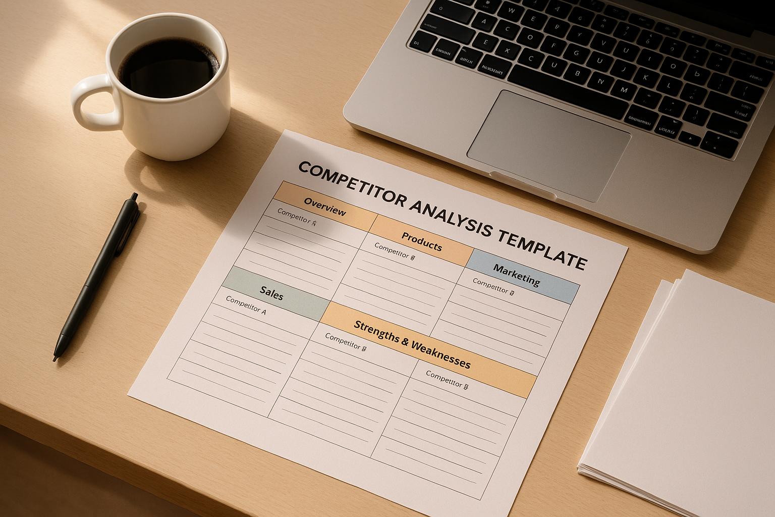Competitor Analysis Template: The Only 5 Sections You Need
