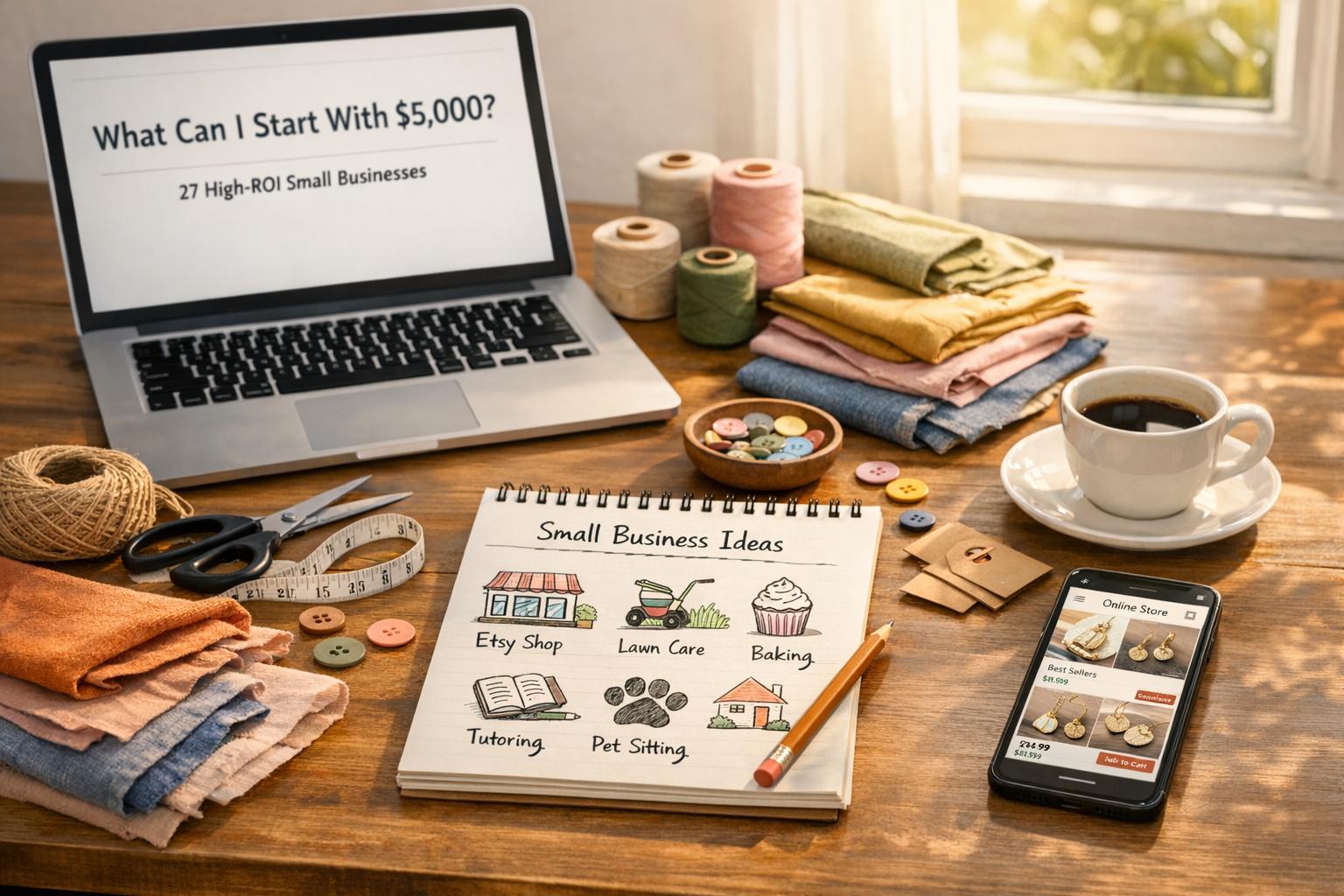 What Can I Start With $5,000? 27 High-ROI Small Businesses