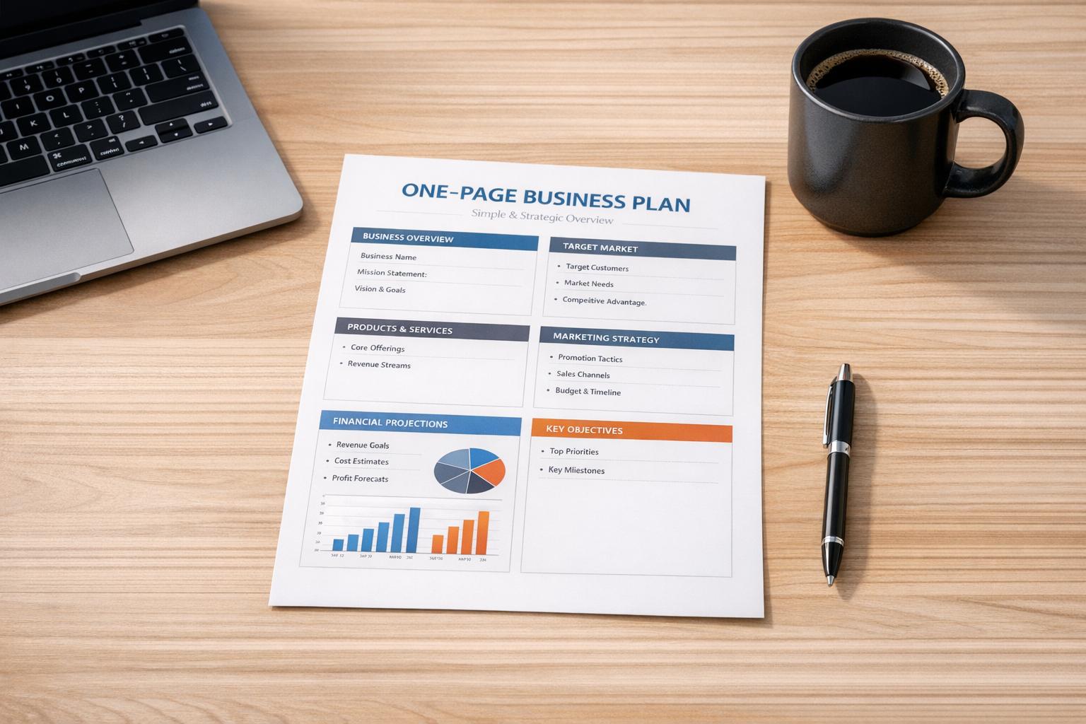 Idea to Plan: The 1-Page Business Plan Banks Don’t Hate (Template)