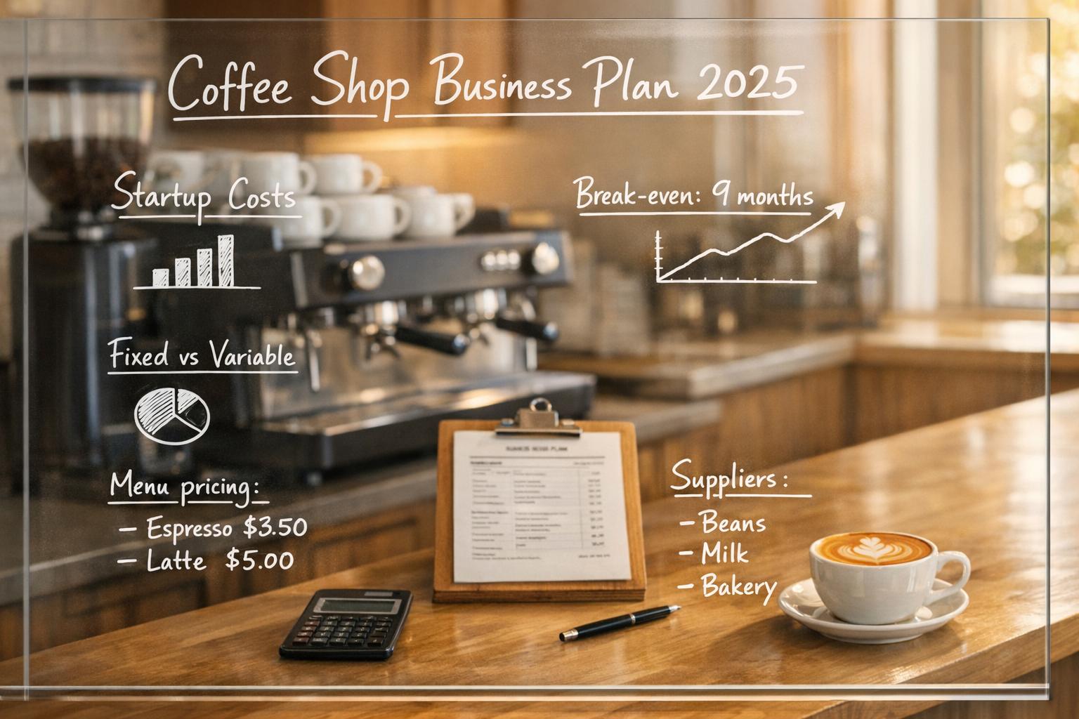 Coffee Shop (2025): Business Plan Template + Startup Costs