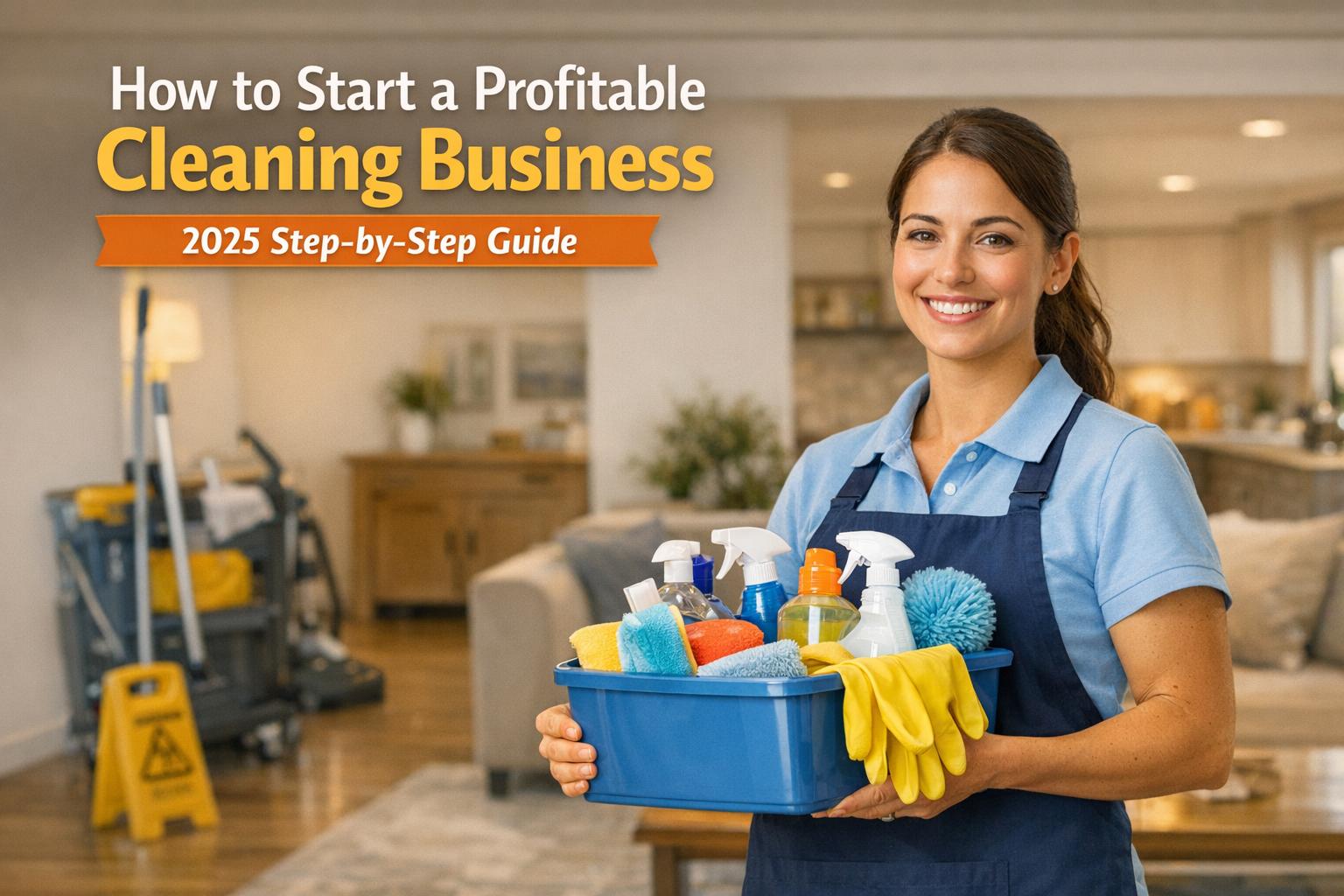 How to Start a Profitable Cleaning Business: 2025 Step-by-Step Guide