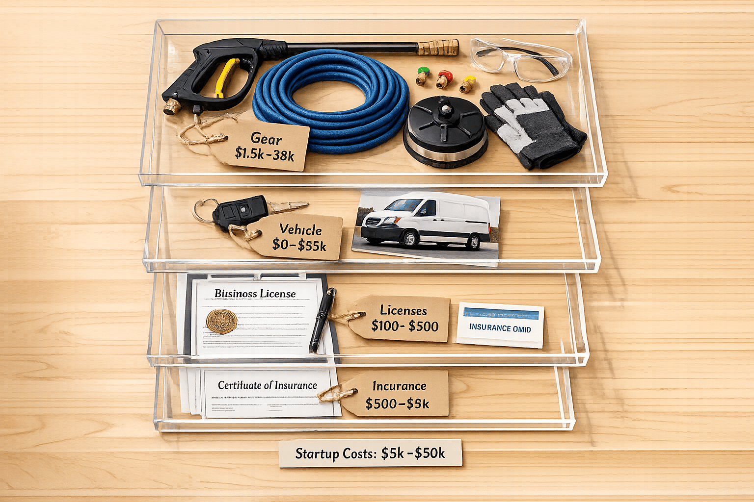 Pressure Washing Business Startup Costs: Gear, Vehicle, Licences, and Insurance