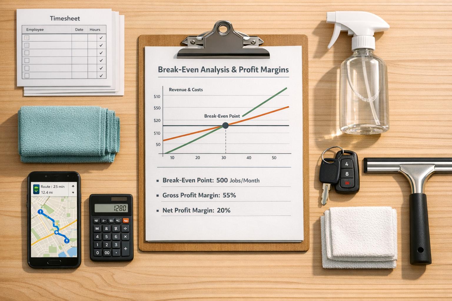 Cleaning Business Profit Margins and Break-Even Benchmarks