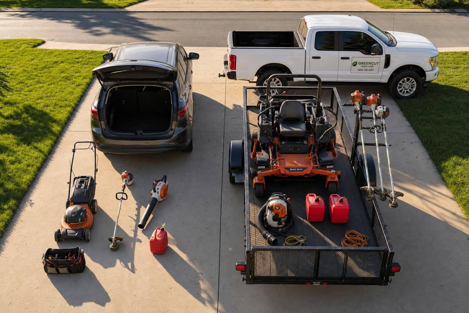Lawn Care Business Startup Costs: Equipment, Trailer, Fuel, and Insurance